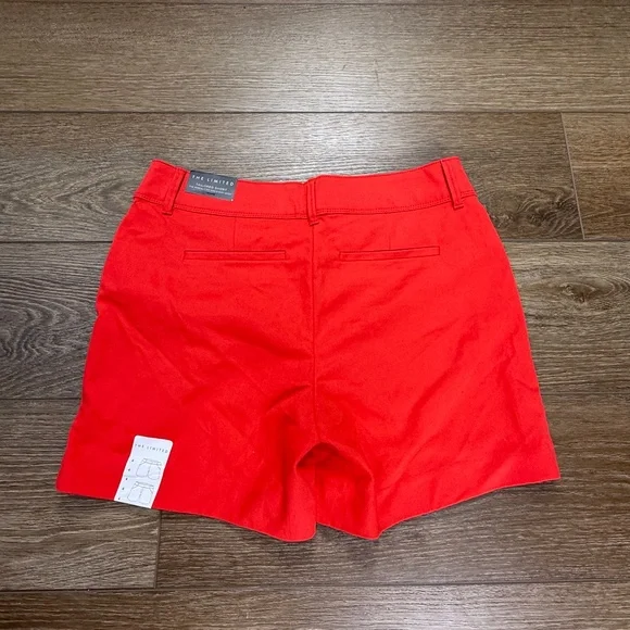 The Limited NWT Women's Tailored Shorts, Red, Size 4, 4.5" Inseam Summer - Picture 6 of 10